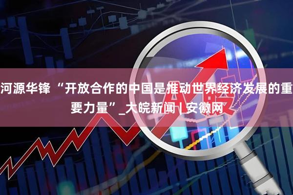 河源华锋 “开放合作的中国是推动世界经济发展的重要力量”_大皖新闻 | 安徽网
