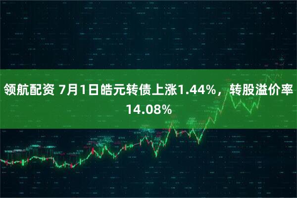 领航配资 7月1日皓元转债上涨1.44%，转股溢价率14.08%