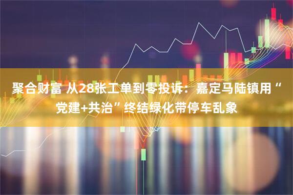 聚合财富 从28张工单到零投诉：嘉定马陆镇用“党建+共治”终结绿化带停车乱象